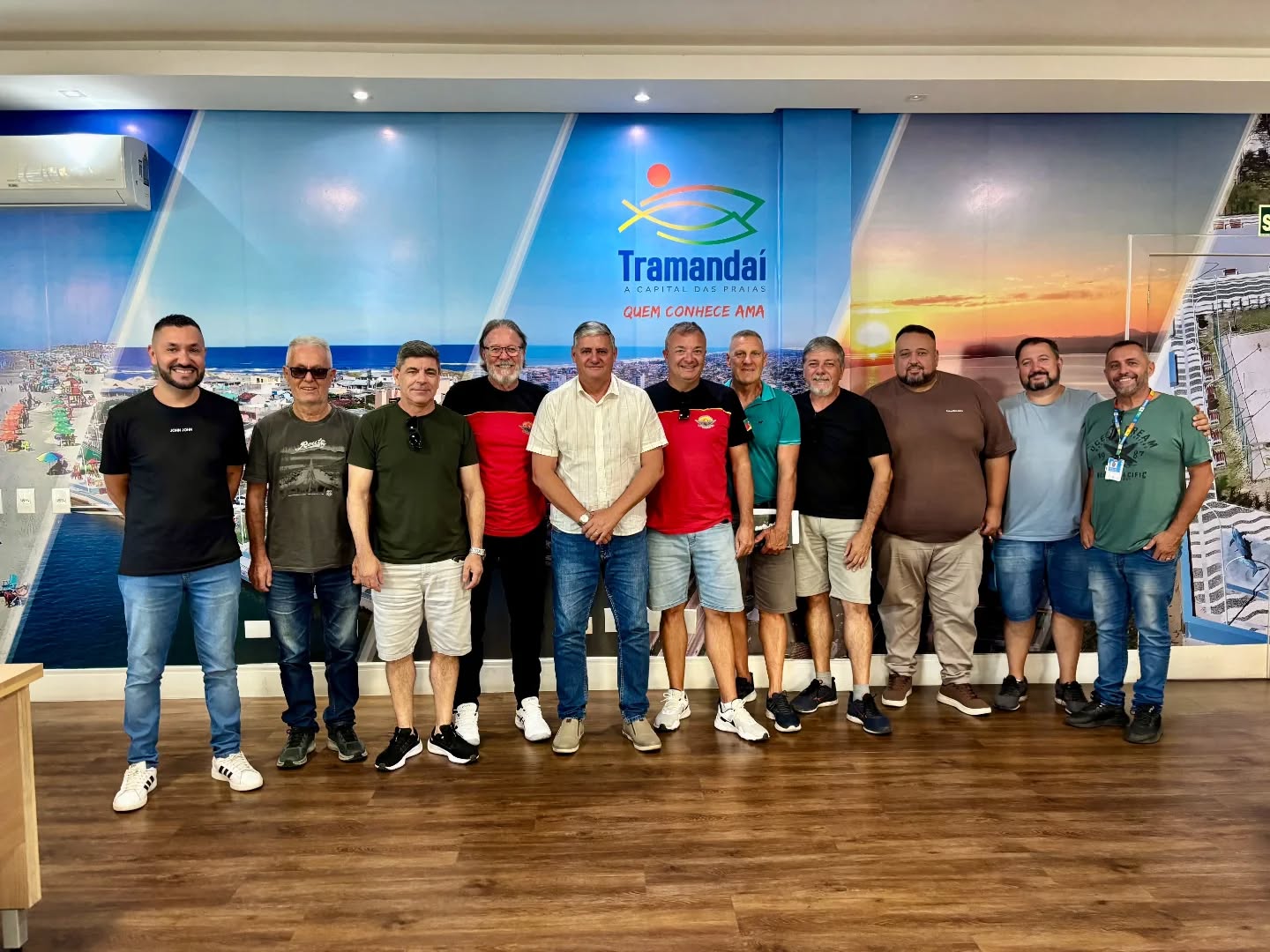 Na última quarta-feira (01/04), o vice-prefeito Claudiomir recebeu representantes do Moto Clube Asas da Liberdade para uma reunião de alinhamento sobre a 25ª edição do Mar e Motos, que será realizada de 01 a 03 de maio de 2026, no Parque Municipal de Eventos.