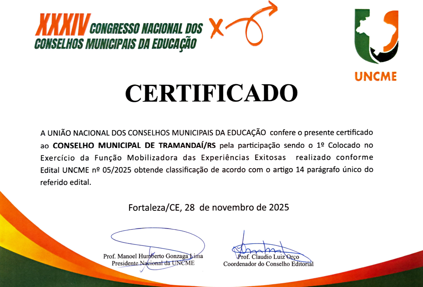 MAIS UMA CONQUISTA PARA O CME TRAMANDAÍ/RS!