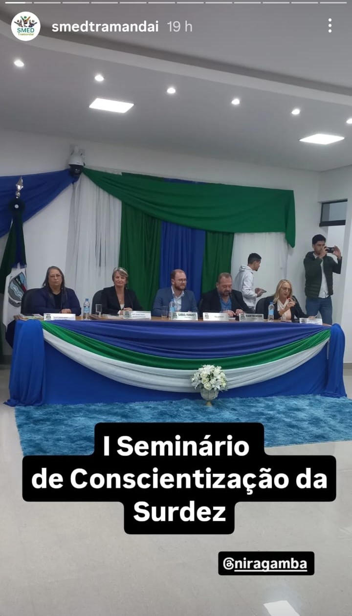CME PRESTIGIA O I SEMINÁRIO DE CONSCIENTIZAÇÃO DA SURDEZ EM TRAMANDAÍ