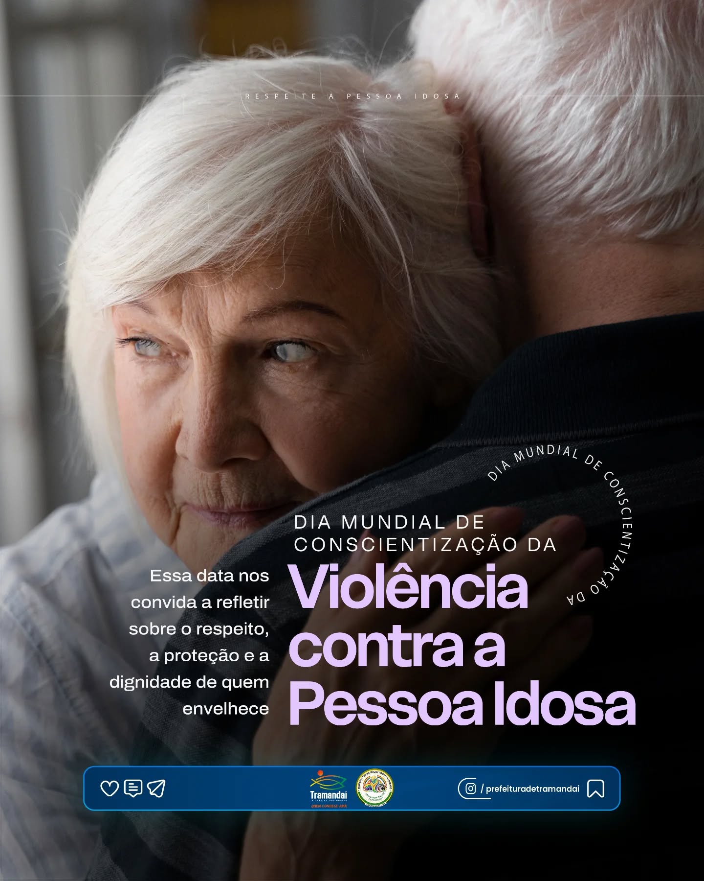 Celebrado em 15 de junho, o Dia Mundial de Conscientização da Violência contra a Pessoa Idosa foi instituído pela Organização das Nações Unidas (ONU) com o objetivo de sensibilizar a sociedade sobre a importância da proteção, do respeito e da garantia dos direitos das pessoas idosas.